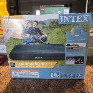 Intex 10" Queen Standard Dura-Beam Airbed Mattress - Pump Not Included New